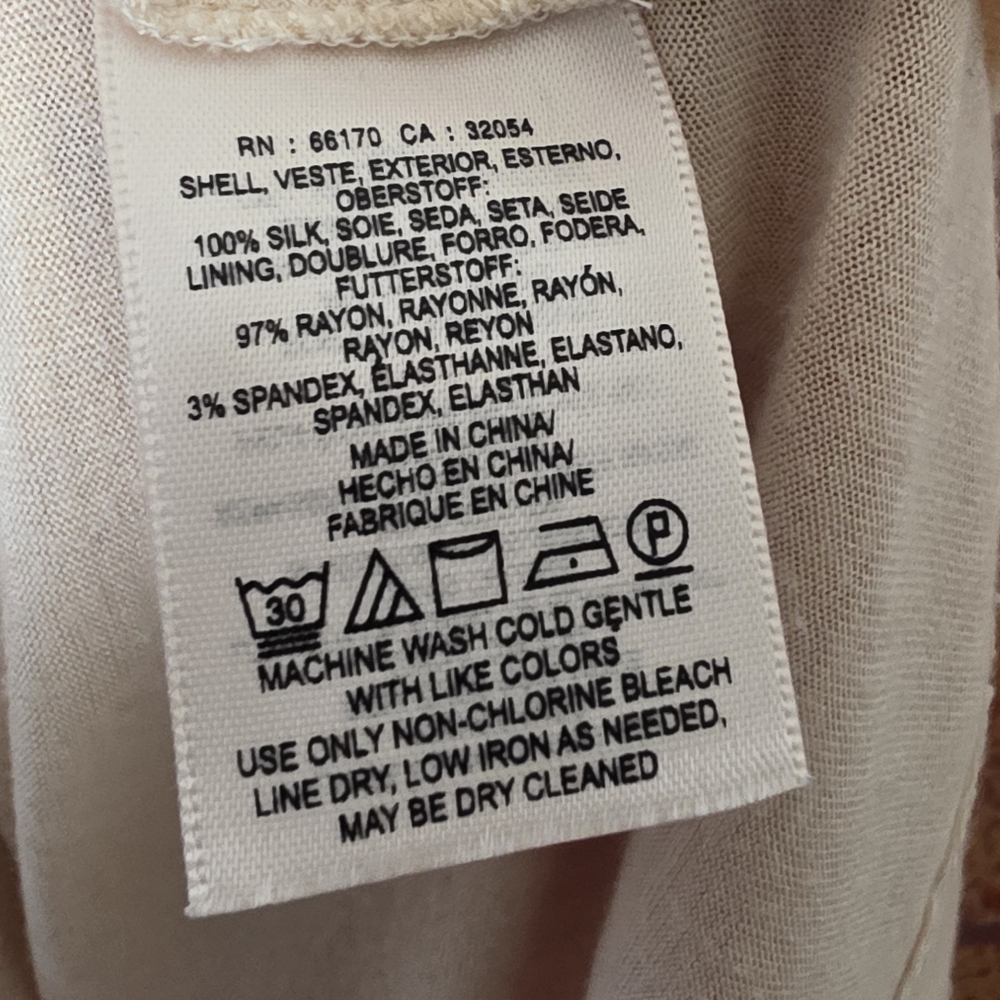 Anthropologie Maeve For Anthropologie Nalina Silk Poncho Size Small Great Condit - Picture 7 of 11